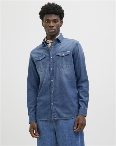 Jack & Jones - JJESheridan Skjorte - Blue Denim